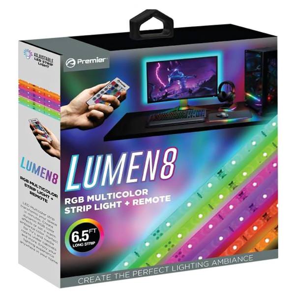 6.5' 16 Colors RGB LED Strip Light with Remote Control