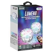 Premier 16 Colors Multi-Color Puck Light and Remote (2 pack)