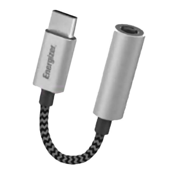 Braided Cord Black Type C to Female 3.5mm Auxiliary Audio Adapter