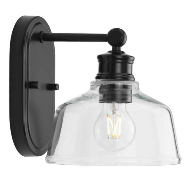 1 Light 120 volt Matte Black Vanity Light Fixture