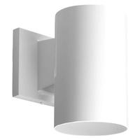 Progress Lighting 1 Light Non-Metallic White Polycarbonate Construction Cylinder Wall Mount Light Fixture