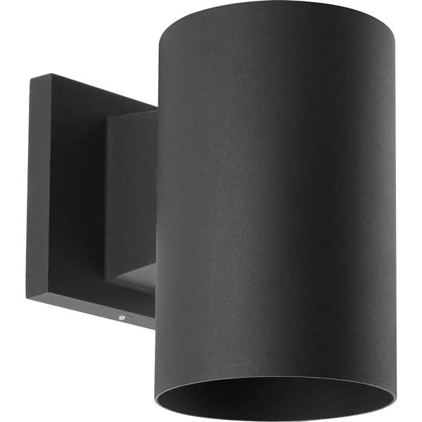 1 Light Non-Metallic Black Polycarbonate Construction Cylinder Wall Mount Light Fixture