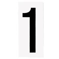 Progress Lighting "1" Black numbers on White Background  Address Numbers (10 Pack)