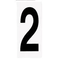 Progress Lighting "2" Black numbers on White Background Address Numbers (10 Pack)