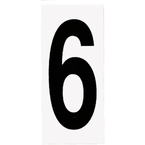 "6" or "9" Black numbers on White Background Address Numbers (10 Pack)