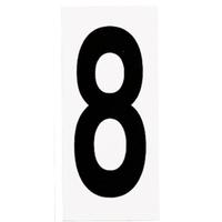 Progress Lighting "8" Black numbers on White Background  Address Numbers (10 Pack)