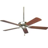 Progress Lighting 52" Brushed Nickel 5 Cherry/Natural Cherry Reversible Blade Ceiling Fan