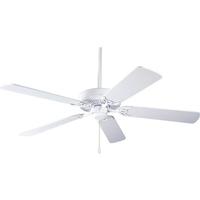 Progress Lighting 52" White Finish 5 White Blade Airpro Collection Ceiling Fan
