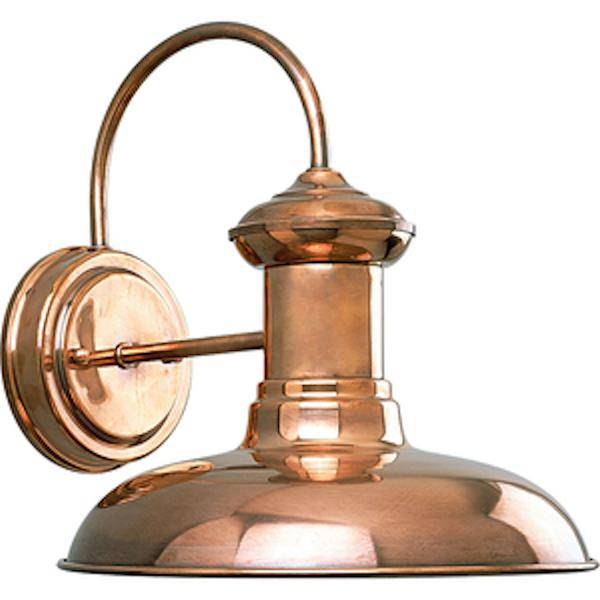1 Light Copper Brookside Collection Medium Wall Light Fixture
