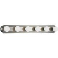 Progress Lighting 6 Light Brushed Nickel Vanity Light Fixture