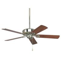 Progress Lighting 52" Brushed Nickel 5 Cherry/Natural Cherry Reversible Blade Ceiling Fan