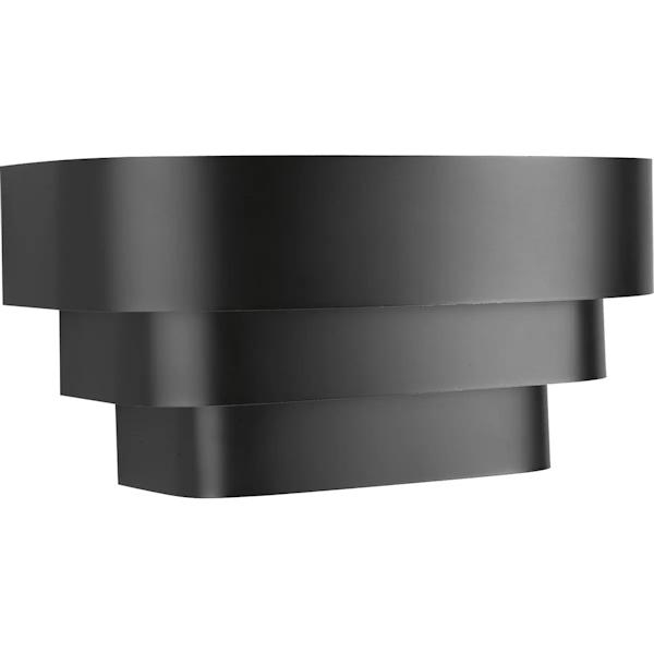 1 Light Black Metal Shade Sconce Light Fixture