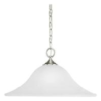 Progress Lighting 1 Light Brushed Nickel Etched Glass Shade Pendant Light Fixture