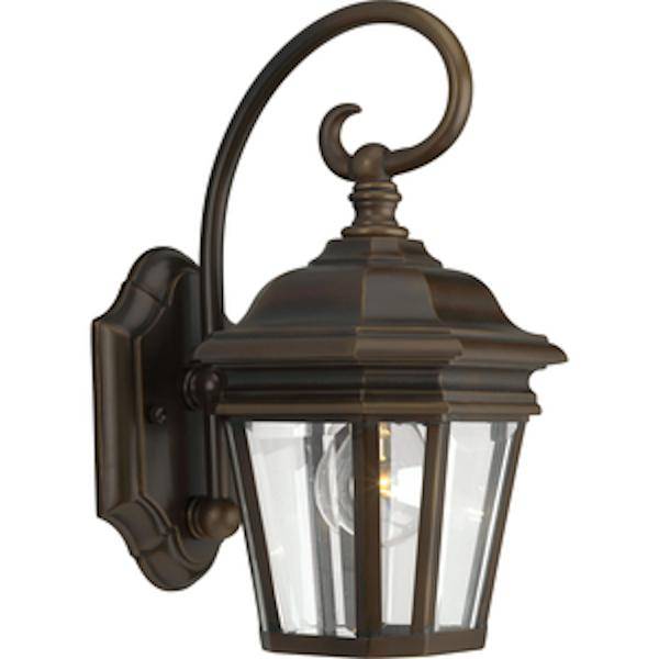 1 Light Oil Rubbed Bronze with Clear Beveled Glass Crawford Wall Light Fixture