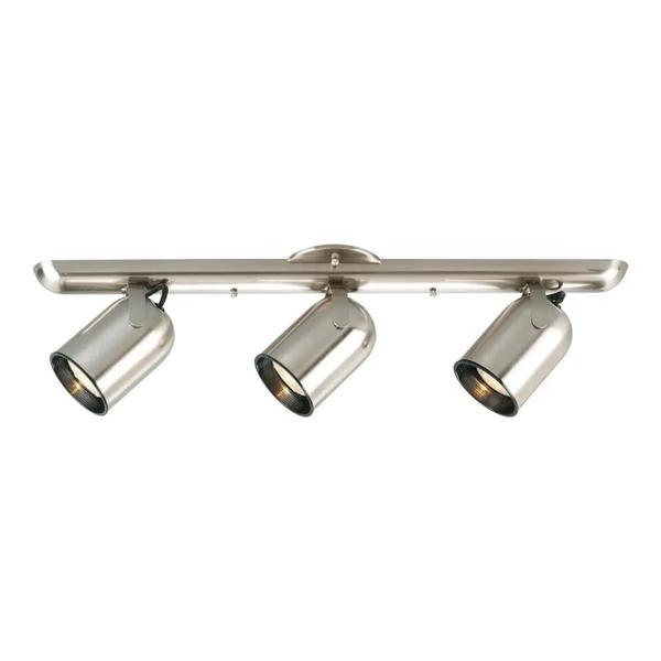 3 Light Brushed Nickel Kitson Collection Directional Light Fixture