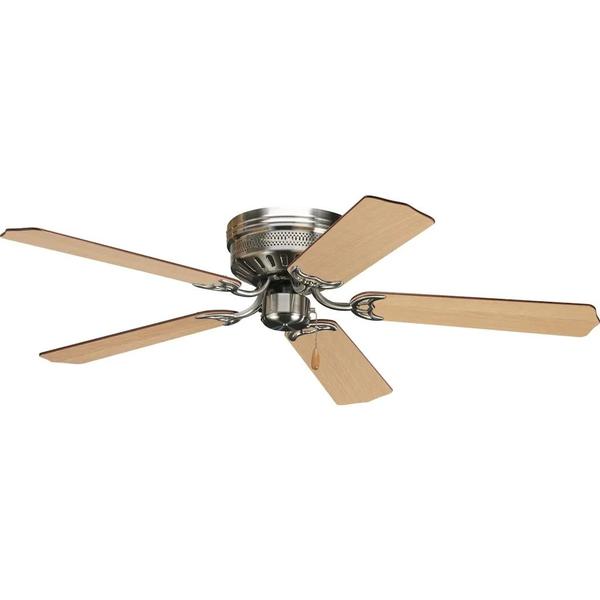 52" Brushed Nickel 5 Natural Cherry/Cherry Blade Indoor Ceiling Fan