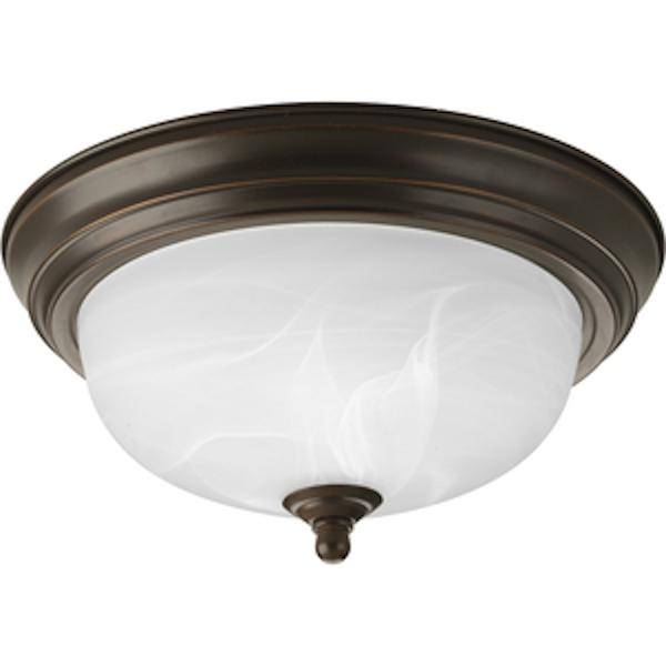 1 Light 120 volt Antique Bronze Alabaster Glass Ceiling Light Fixture
