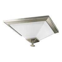 Progress Lighting 2 Light 120 volt Brushed Nickel Etched Opal Glass Ceiling Light Fixture