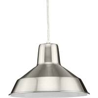 Progress Lighting 1 Light Brushed Nickel Dimmable Pendant Light Fixture
