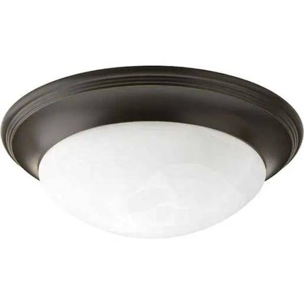 1 Light 120 volt Antique Bronze Alabaster Glass Bowl Ceiling Light Fixture