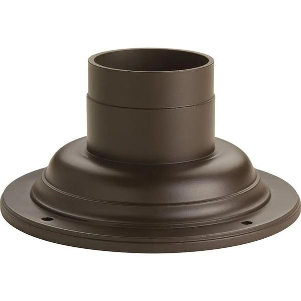 7" Antique Bronze Pedestal Mount for Post-Top Fixture