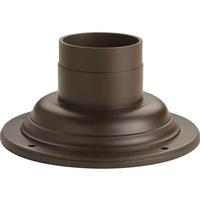 Progress Lighting 7" Antique Bronze Pedestal Mount for Post-Top Fixture