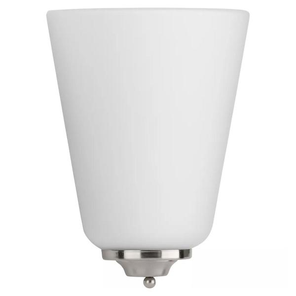17 watt 3000K Brushed Nickel Etched Opal Glass Dimmable LED Wall Sconce