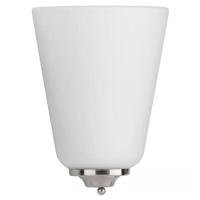 Progress Lighting 17 watt 3000K Brushed Nickel Etched Opal Glass Dimmable LED Wall Sconce