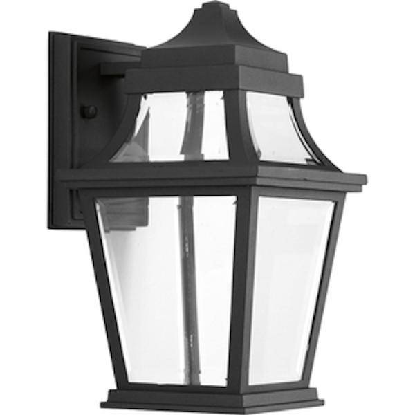 9 watt 120 volt 3000K Natural White Black Clear Beveled Glass Outdoor Endorse LED Wall Light Fixture