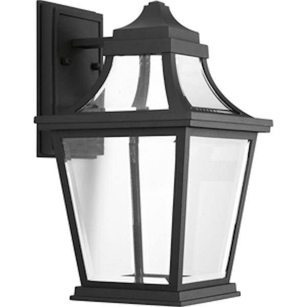 9 watt 120 volt 3000K Natural White Black Clear Seeded Glass Outdoor Endorse LED Wall Light Fixture