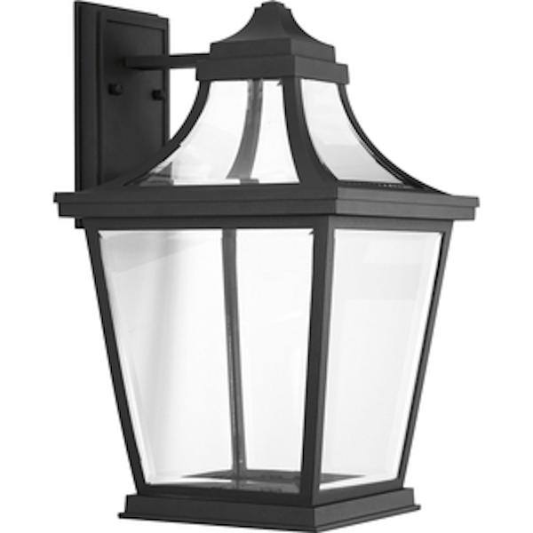 9 watt 120 volt 3000K Natural White Black Clear Seeded Glass Outdoor Endorse LED Wall Light Fixture