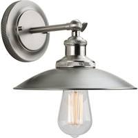 Progress Lighting 1 Light 120 volt Antique Nickel Industrial Vanity Light Fixture