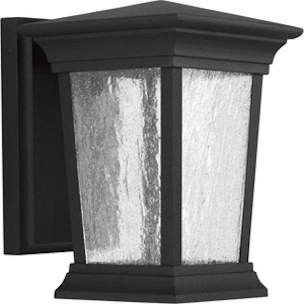 9 watt 120 volt 3000K Natural White Black Clear Seeded Glass Outdoor Arrive LED Wall Light Fixture