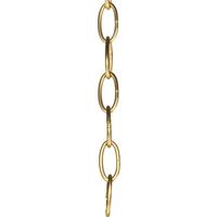 Progress Lighting 10' Natural Brass Fixture Accessory Chain