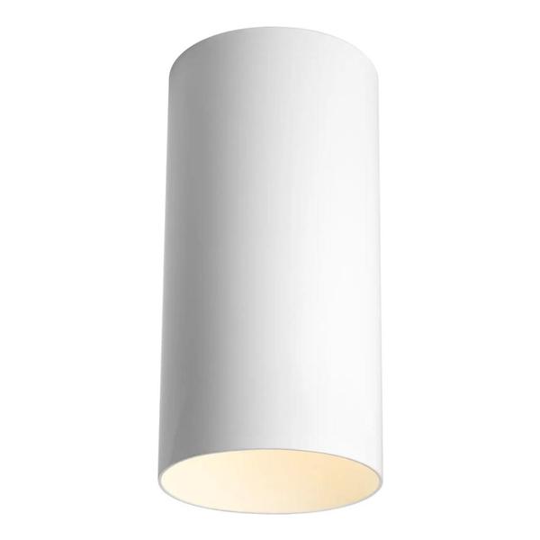 1 Light White Aluminum Construction Cylinder LED Light Fixture