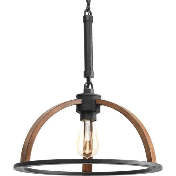 1 Light Gilded Iron Mini Farmhouse Style Pendant Light Fixture