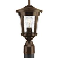 Progress Lighting 1 Light Antique Bronze with Clear Seeded Glass East Haven Post Top Light Fixture