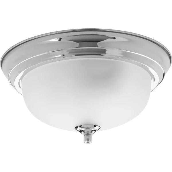 1 Light Brushed Nickel Etched Glass Bowl Ceiling Light Fixture