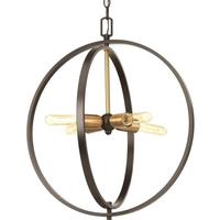 Progress Lighting 4 Light Antique Bronze Urban Industrial Pendant Light Fixture