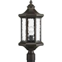 Progress Lighting 1 Light Antique Bronze with Clear Water Glass Edition Post Top Light Fixture