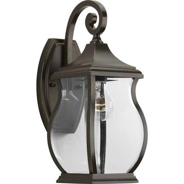 1 Light Oil Rubbed Bronze with Clear Beveled Glass Township Wall Light Fixture
