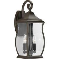 Progress Lighting 2 Light Oil Rubbed Bronze with Clear Beveled Glass Township Wall Light Fixture