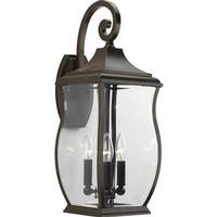 Progress Lighting 3 Light Oil Rubbed Bronze with Clear Beveled Glass Township Wall Light Fixture