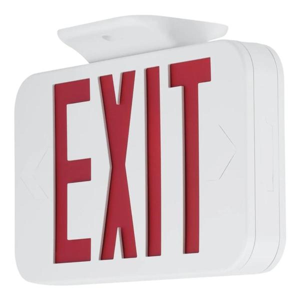 12" 1.8 watt 120/277 volt White/Red Letters LED Exit Sign