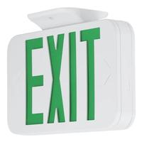 Progress Lighting 12" 1.5 watt 120/277 volt White/Green Letters LED Exit Sign