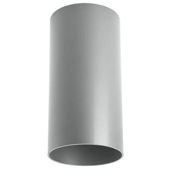 1 Light Metallic Gray Aluminum Construction Cylinder LED Light Fixture