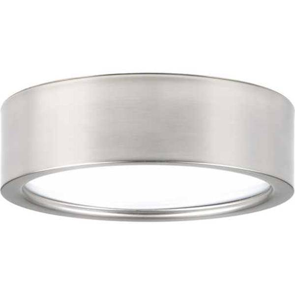9" 17 watt 120 volt 3000K Brushed Nickel White Acrylic Diffuser LED Light Fixture