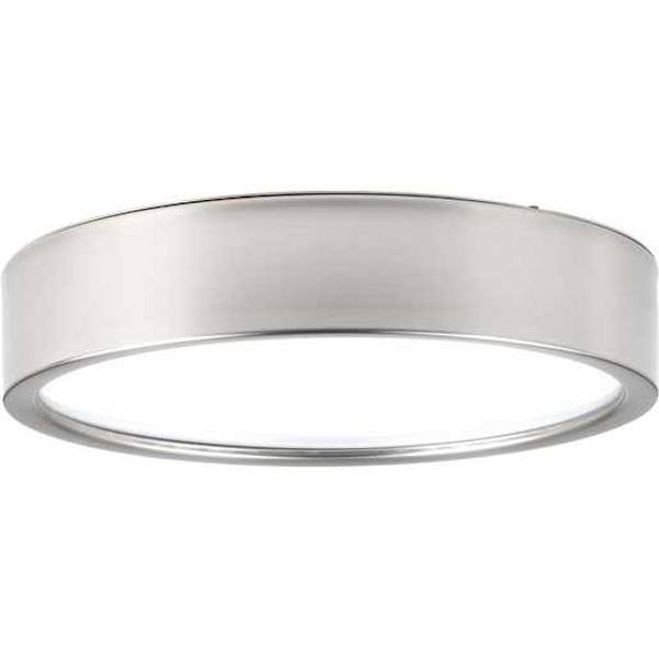 13" 29 watt 120 volt 3000K Brushed Nickel White Acrylic Diffuser LED Light Fixture