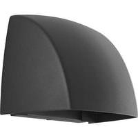 Progress Lighting 9 watt 120 volt 3000K Natural White Black Outdoor Cornice LED Wall Light Fixture
