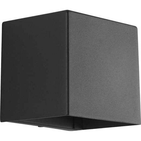 9 watt 120 volt 3000K Natural White Black Outdoor Cornice LED Wall Light Fixture